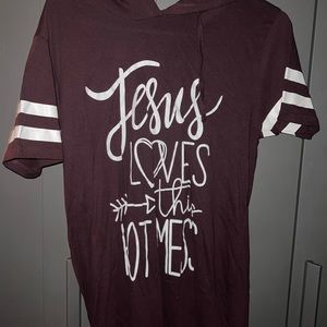 On Fire “Jesus Loves This Hot Mess” Sweatshirt with Hoodie